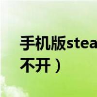 手机版steam打不开游戏（手机版steam打不开）