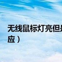 无线鼠标灯亮但是电脑上没有反应（无线鼠标灯亮但是没反应）