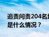 追责问责204名地方党政机关“一把手” 这是什么情况？