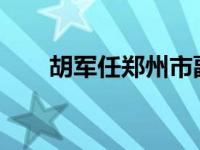 胡军任郑州市副市长 这是什么情况？