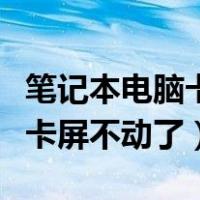 笔记本电脑卡屏不动了鼠标能动（笔记本电脑卡屏不动了）