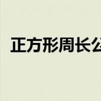 正方形周长公式 三年级（正方形周长公式）