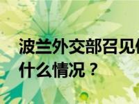 波兰外交部召见俄罗斯驻波兰临时代办 这是什么情况？