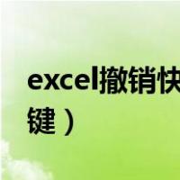 excel撤销快捷键ctrl加什么（excel撤销快捷键）