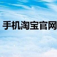 手机淘宝官网登录不了（手机淘宝官网登录）