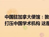 中国驻加拿大使馆：敦促加方停止滥用“清单”等工具遏制打压中国学术机构 这是什么情况？