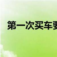 第一次买车要注意什么（买车要注意什么）