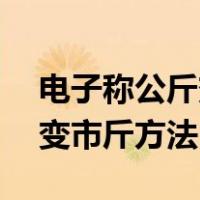 电子称公斤变市斤方法60公斤（电子称公斤变市斤方法）