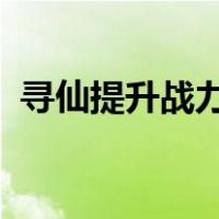 寻仙提升战力3000万（寻仙怎么提升战力）