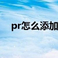 pr怎么添加字幕动画（pr怎么添加字幕）