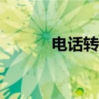 电话转接怎么设置（电话转接）