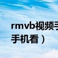 rmvb视频手机怎么打开（rmvb视频怎么用手机看）