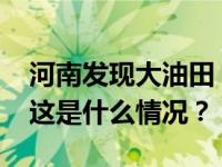 河南发现大油田！原油资源量或达1.07亿吨 这是什么情况？