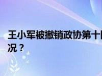 王小军被撤销政协第十四届全国委员会委员资格 这是什么情况？