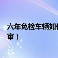 六年免检车辆如何网上申领年检标志（六年免检车辆如何年审）