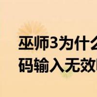 巫师3为什么输入代码拿不到东西（巫师3代码输入无效呀）