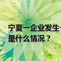 宁夏一企业发生一起爆燃事故：2人受轻伤，火情已解除 这是什么情况？