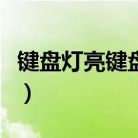 键盘灯亮键盘不好使（键盘灯亮着键盘没反应）