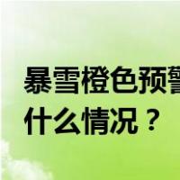 暴雪橙色预警！涉9省份，局地特大暴雪 这是什么情况？