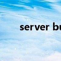 server bus（serverbusy什么意思）