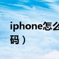 iphone怎么查看本机号码（怎么查看本机号码）