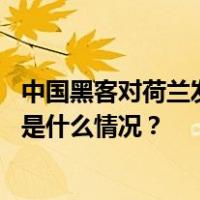 中国黑客对荷兰发动网络攻击？驻荷使馆：反对恶意揣测 这是什么情况？