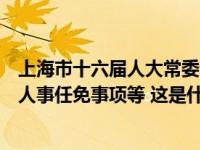 上海市十六届人大常委会第11次会议2月20日举行，将表决人事任免事项等 这是什么情况？