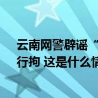 云南网警辟谣“男子收养5岁女孩”：为吸粉编造假信息，行拘 这是什么情况？