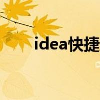 idea快捷键大全最新（idea快捷键）