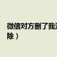 微信对方删了我没删除还可以添加吗（微信对方删了我没删除）