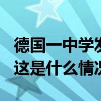 德国一中学发生持刀袭击事件，4名学生受伤 这是什么情况？