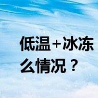 低温+冰冻！中央气象台发布双预警 这是什么情况？