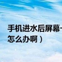 手机进水后屏幕一直闪怎么回事（手机进水了导致屏幕闪烁怎么办啊）