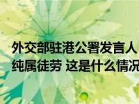 外交部驻港公署发言人：23条立法民心所向，外部干预施压纯属徒劳 这是什么情况？