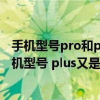 手机型号pro和plus什么意思（手机型号 pro是什么意思 手机型号 plus又是什么意思）