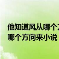 他知道风从哪个方向来小说在哪个app可以看（他知道风从哪个方向来小说）