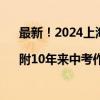 最新！2024上海中考作文以“我也是个取水人”为题|附10年来中考作文题 这是什么情况？