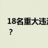 18名重大违法违规股东公开！ 这是什么情况？