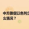 中方敦促以色列立即结束对巴勒斯坦领土的非法占领 这是什么情况？