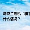 乌克兰危机“和平之友”小组部长级会议联合公报发布 这是什么情况？