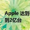 Apple 达到一个新的里程碑 全球活跃设备达到2亿台